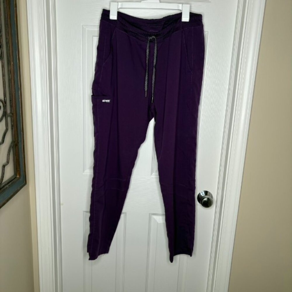 Grey's Anatomy Eggplant Purple Scrub Pant Women's Large